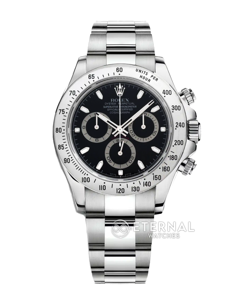 ROLEX - SUPER CLONE Daytona 116520 40mm SS/SS Black Dial VSF DD4130