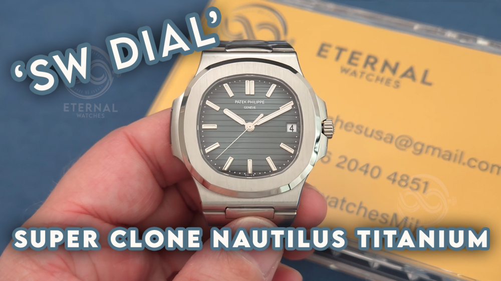PATEK PHILIPPE - SUPER CLONE Nautilus 5711 40mm SS/SS Blue Dial DDF V2 (SW Dial)