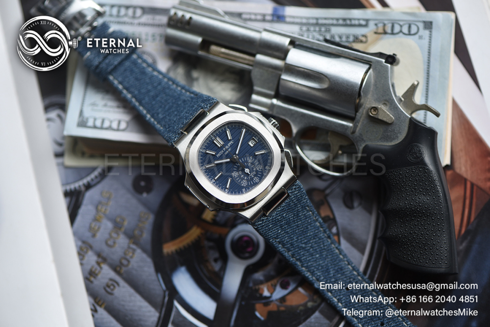 PATEK PHILIPPE - Nautilus 5980 40mm SS/SS Blue/Blue PPF A28-520