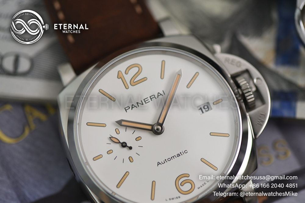 PANERAI - SUPER CLONE Luminor PAM1046 42mm SS/LE White Dial VSF P900