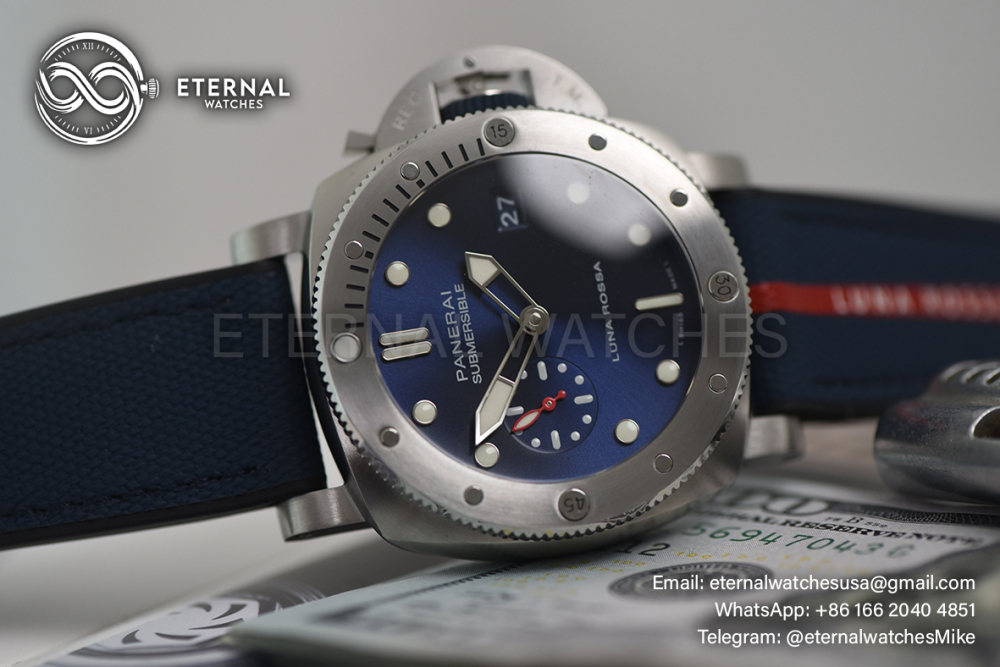 PANERAI - SUPER CLONE Submersible PAM1391 Luna Rossa 44mm SS/RU Blue Dial VSF P900