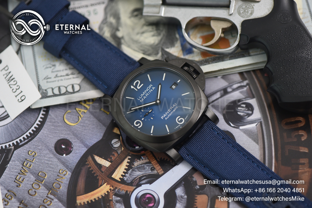 PANERAI - SUPER CLONE Luminor PAM2319 44mm DLC/NY Blue Dial VSF P9010