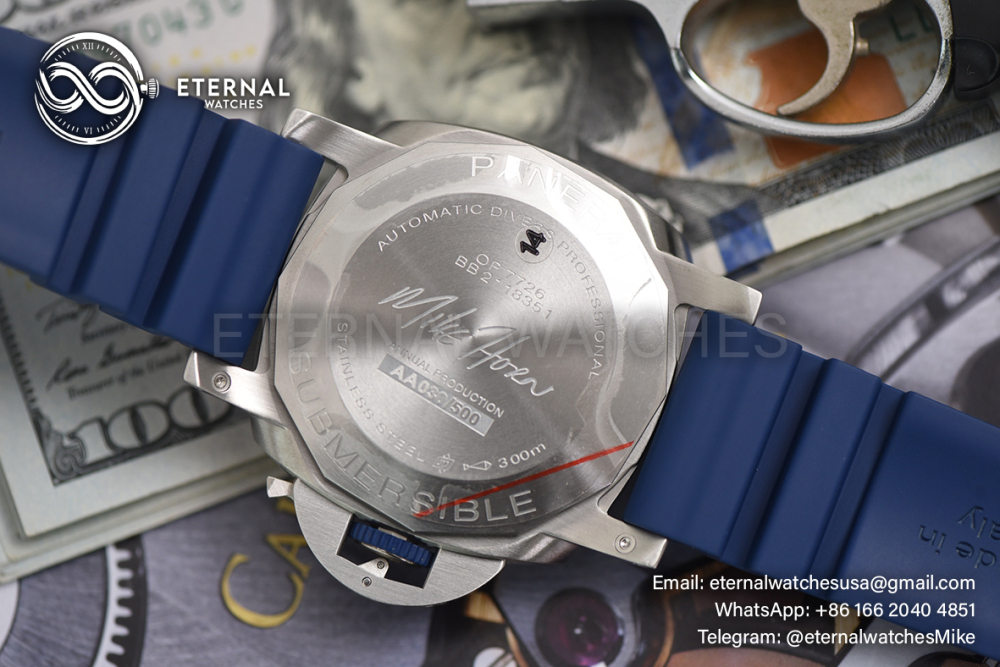 PANERAI - SUPER CLONE Submersible PAM1676 44mm SS/RU Blue Dial VSF P900