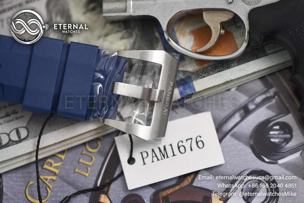 PANERAI - SUPER CLONE Submersible PAM1676 44mm SS/RU Blue Dial VSF P900