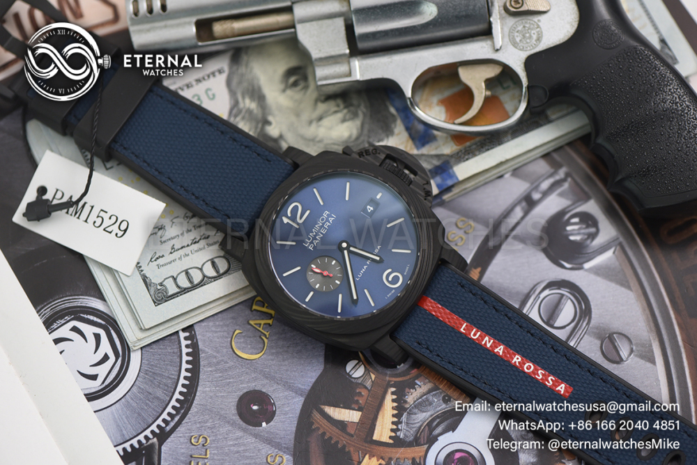 PANERAI - SUPER CLONE Luminor PAM1529 Luna Rossa 44mm FC/RU Blue Dial VSF P9010