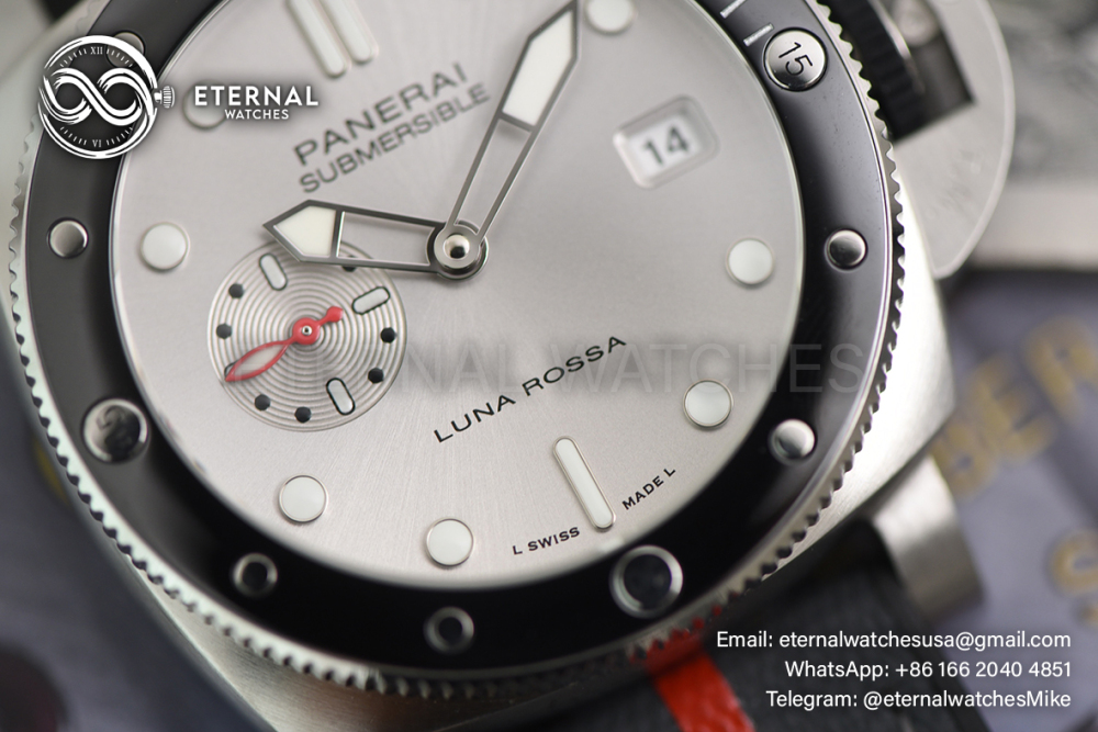 PANERAI - SUPER CLONE Submersible PAM1681 44mm SS/NY Silver Dial VSF P900