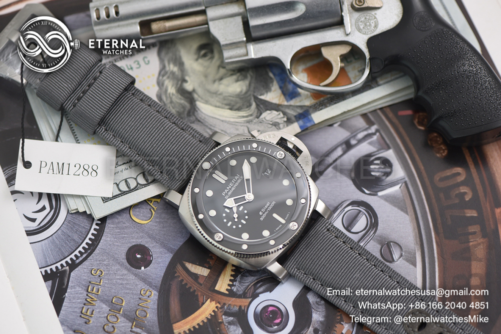 PANERAI - SUPER CLONE Submersible PAM1288 44mm SS/NY Grey Dial VSF P900