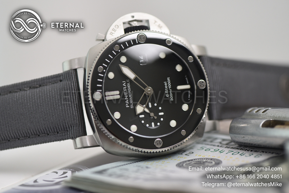 PANERAI - SUPER CLONE Submersible PAM1288 44mm SS/NY Grey Dial VSF P900