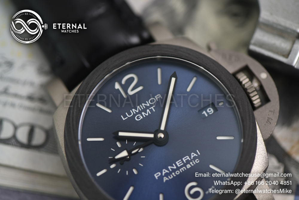 PANERAI - SUPER CLONE Luminor GMT PAM1279 42mm TI/LE Blue Dial VSF P9011