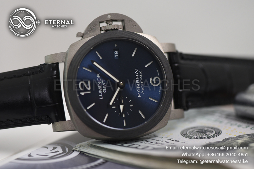 PANERAI - SUPER CLONE Luminor GMT PAM1279 42mm TI/LE Blue Dial VSF P9011