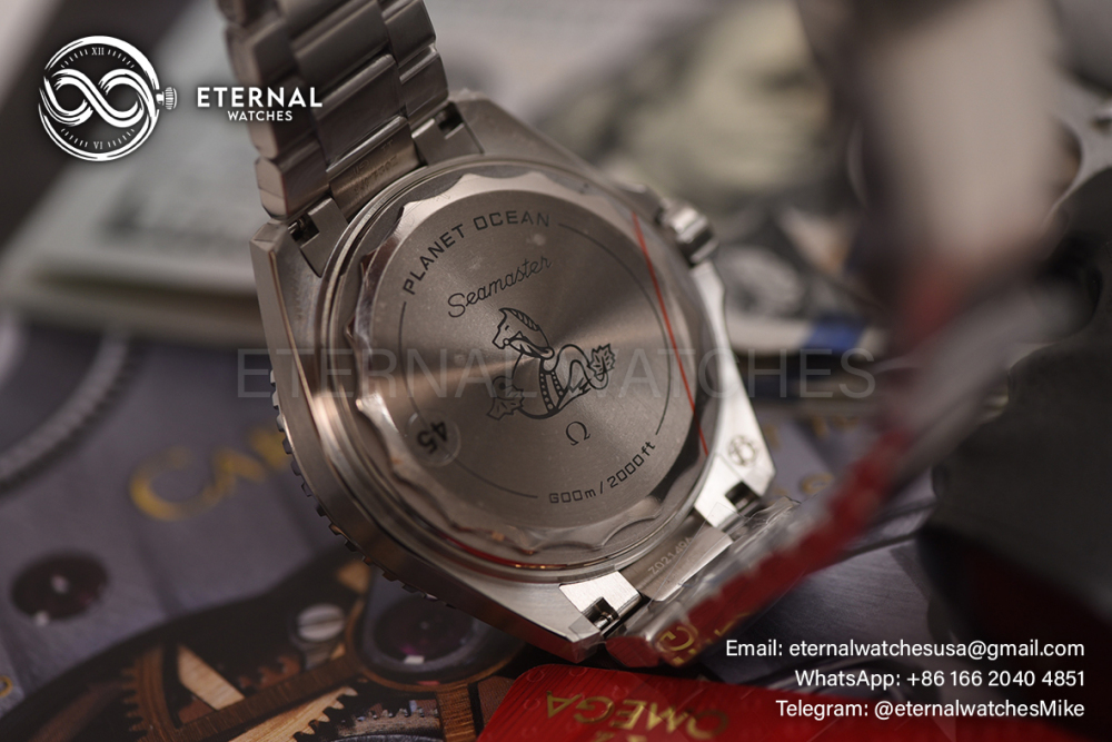 OMEGA - SUPER CLONE Planet Ocean 600m 42m SS/SS Black Dial Black Bezel VSF VS8912