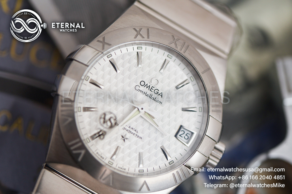 OMEGA - SUPER CLONE Constellation Co-Axial 38mm SS/SS White Dial VSF A8500