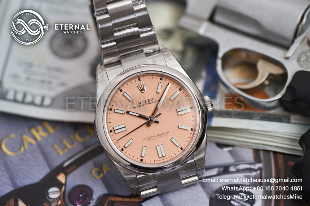ROLEX - SUPER CLONE Oyster Perpetual 124300 41mm SS/SS Peach Dial VSF VS3230
