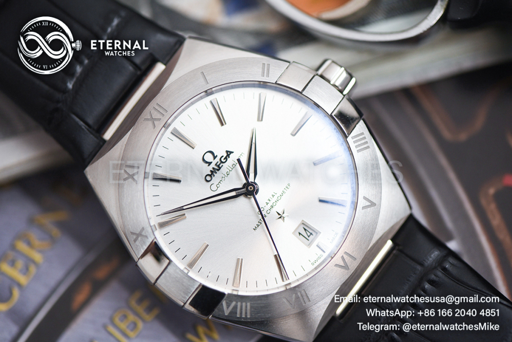 OMEGA - SUPER CLONE Constellation 41mm SS/LE Grey Textured Dial VSF A8800