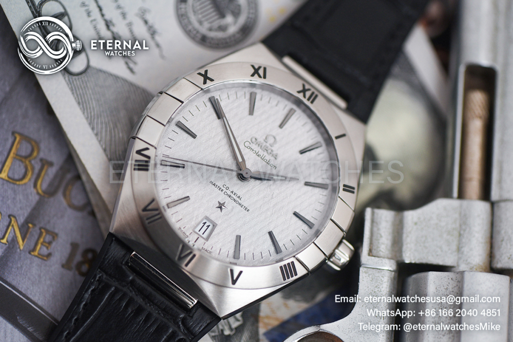 OMEGA - SUPER CLONE Constellation 41mm SS/LE Silver Textured Dial VSF A8800