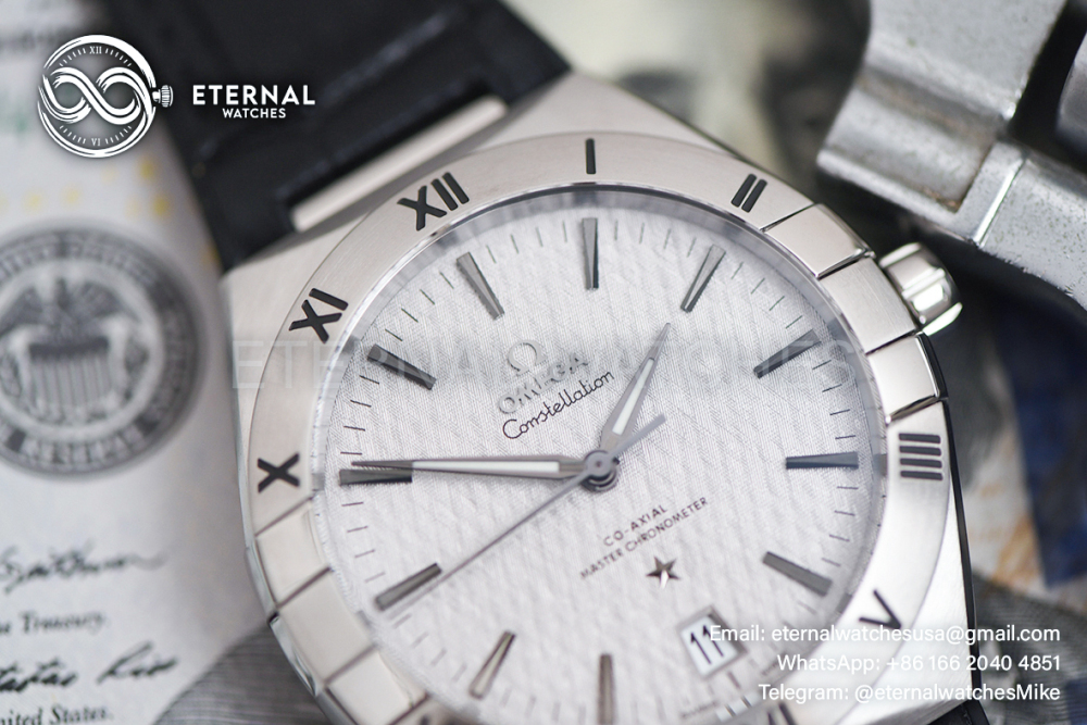 OMEGA - SUPER CLONE Constellation 41mm SS/LE Silver Textured Dial VSF A8800