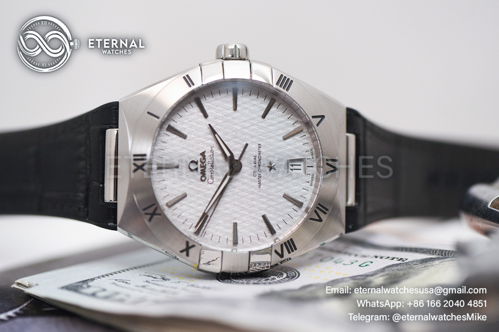 OMEGA - SUPER CLONE Constellation 41mm SS/LE Silver Textured Dial VSF A8800