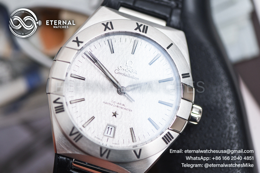 OMEGA - SUPER CLONE Constellation 41mm SS/LE Silver Textured Dial VSF A8800