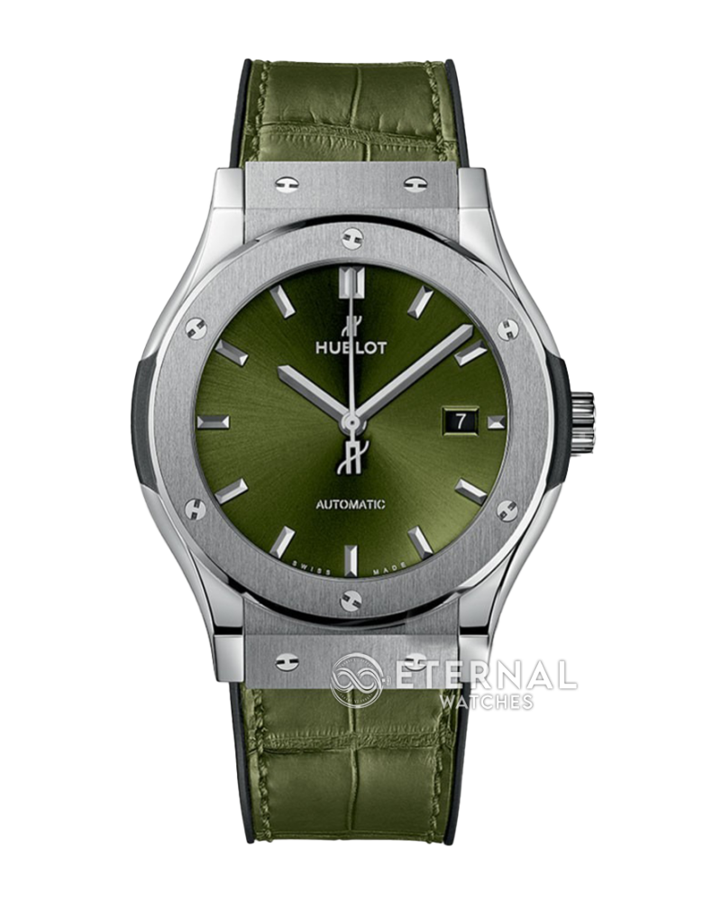 HUBLOT - Classic Fusion 42mm SS/LE Green/Stk APSF A1110