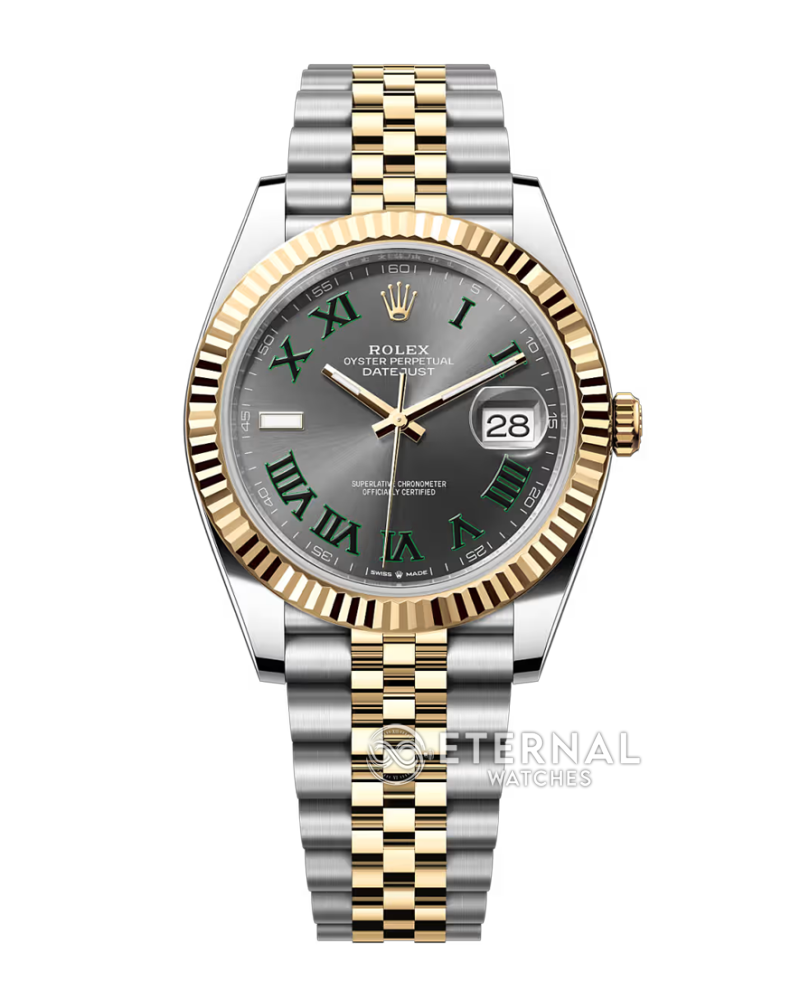 ROLEX - SUPER CLONE DateJust 126333 41mm YG Two Tone/STK Wimbledon V2 VSF 3235