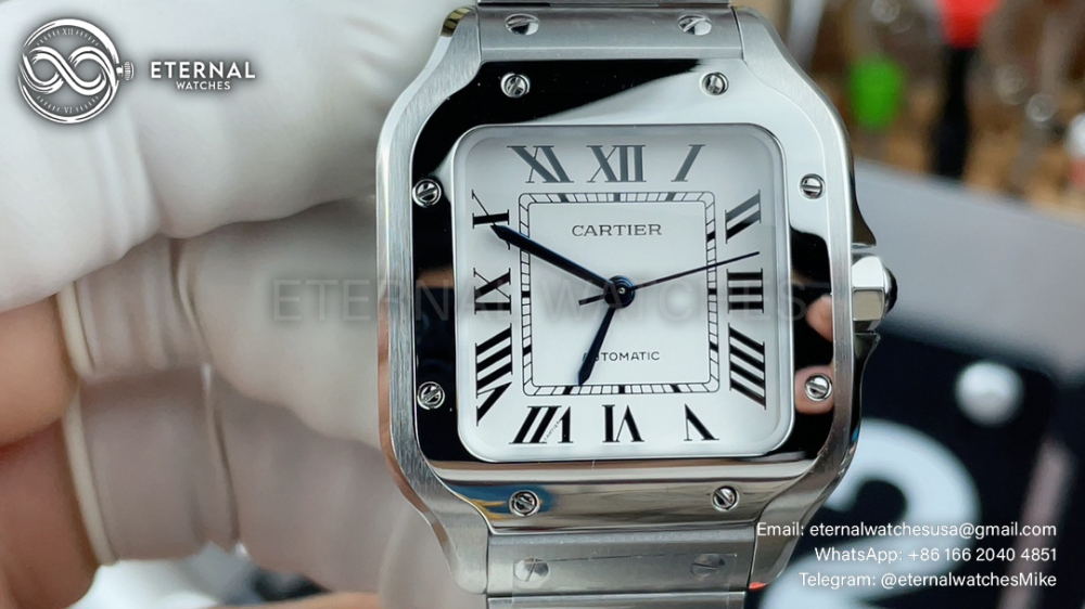 CARTIER - Santos De Cartier 35mm SS/SS White Dial BVF SH9015