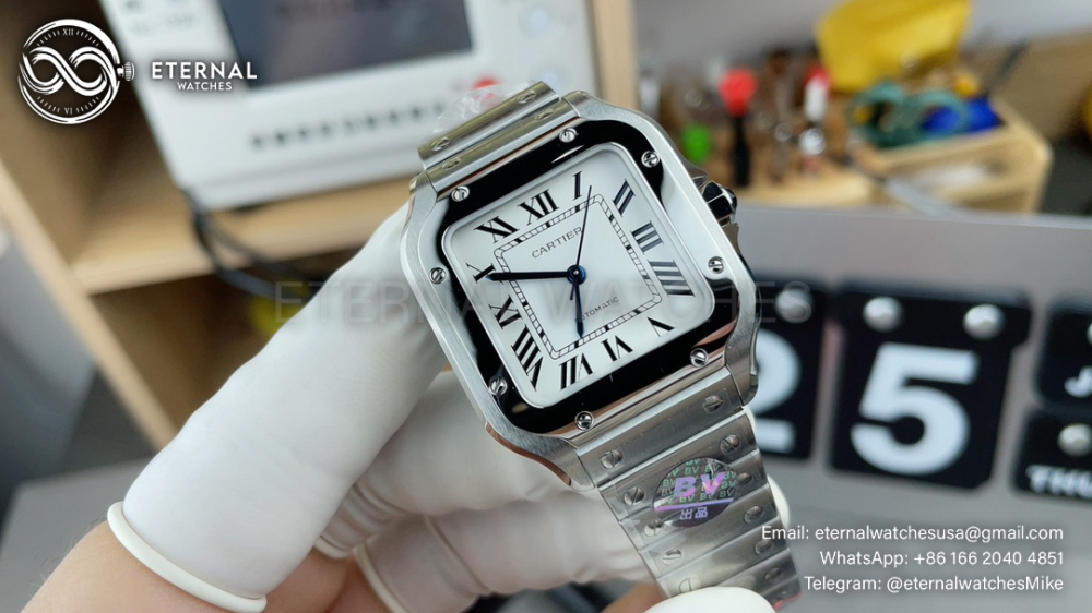CARTIER - Santos De Cartier 35mm SS/SS White Dial BVF SH9015