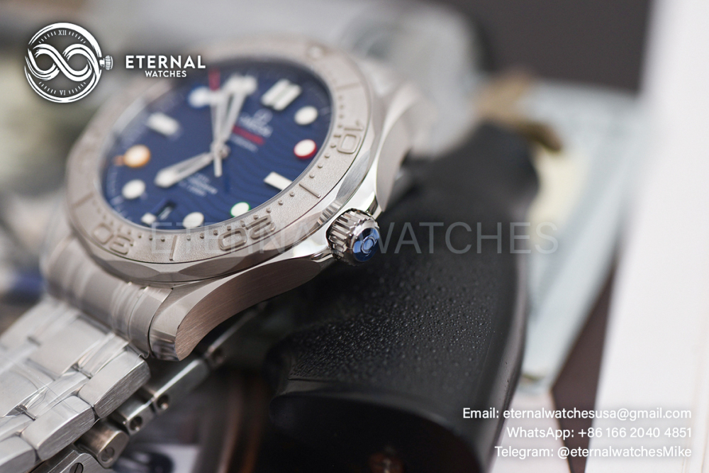 OMEGA - SUPER CLONE Seamaster 300m 42mm 2022 Winter Olympics SS/SS Blue Dial VSF VS8800