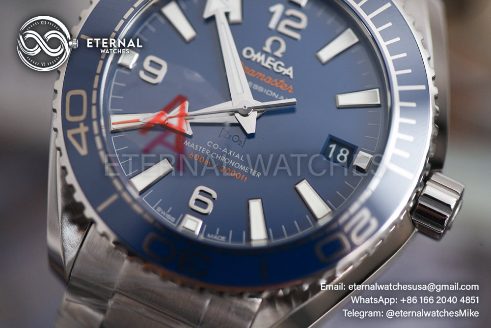 OMEGA - SUPER CLONE Planet Ocean 600m 39.5mm SS/SS Blue Dial VSF VS8800