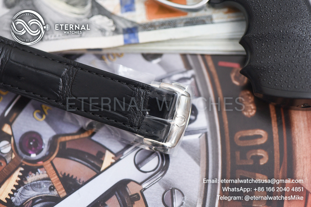 OMEGA - SUPER CLONE De Ville Mens Co-Axial SS/LE Black/Roman VSF A8500