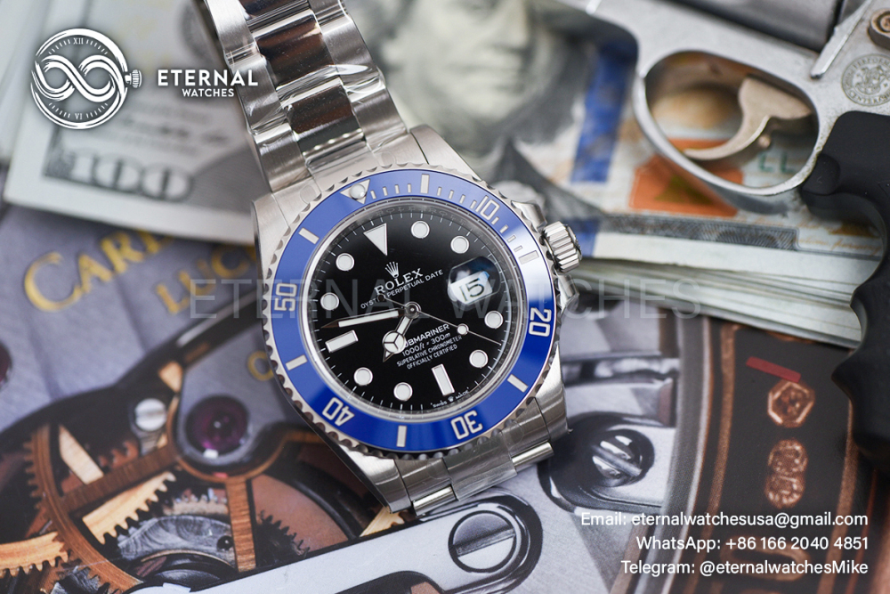 ROLEX - SUPER CLONE Submariner 126610 41mm YG/SS Black/Blue VSF V2 DD3235 (Weight Adjusted)