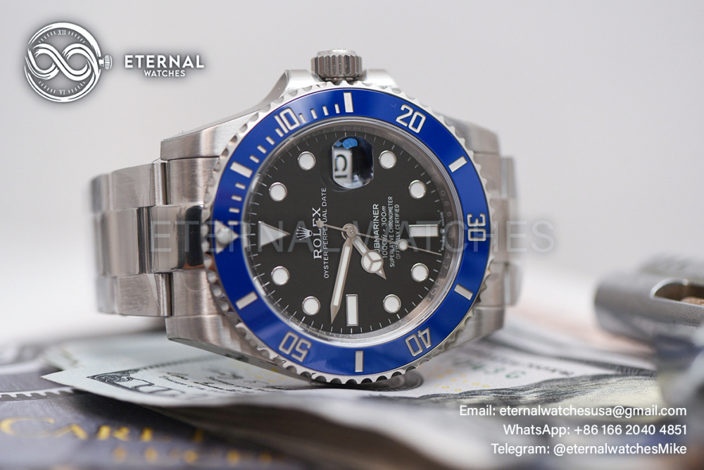 ROLEX - SUPER CLONE Submariner 126610 41mm YG/SS Black/Blue VSF V2 DD3235 (Weight Adjusted)