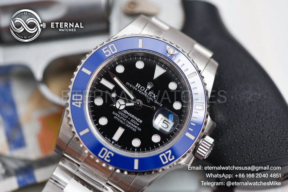 ROLEX - SUPER CLONE Submariner 126610 41mm YG/SS Black/Blue VSF V2 DD3235 (Weight Adjusted)