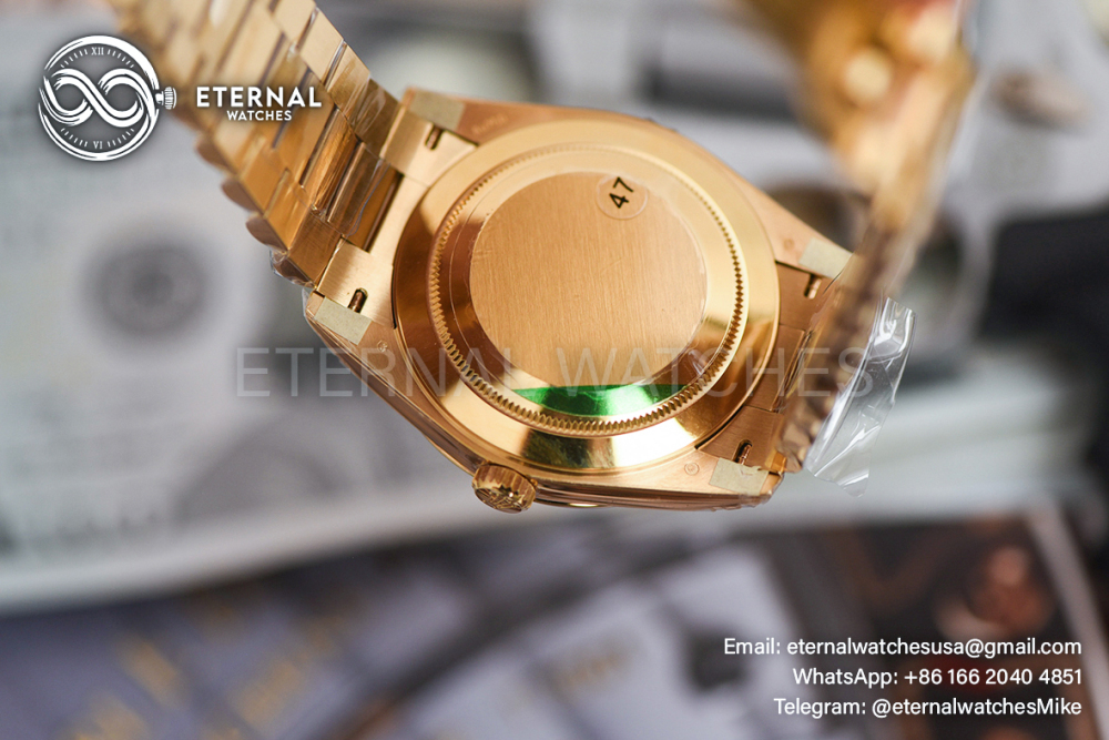 ROLEX - SUPER CLONE DayDate 228238 40mm YG/YG MOP/Dia VSF V2 DD3255 (Weight Adjusted)