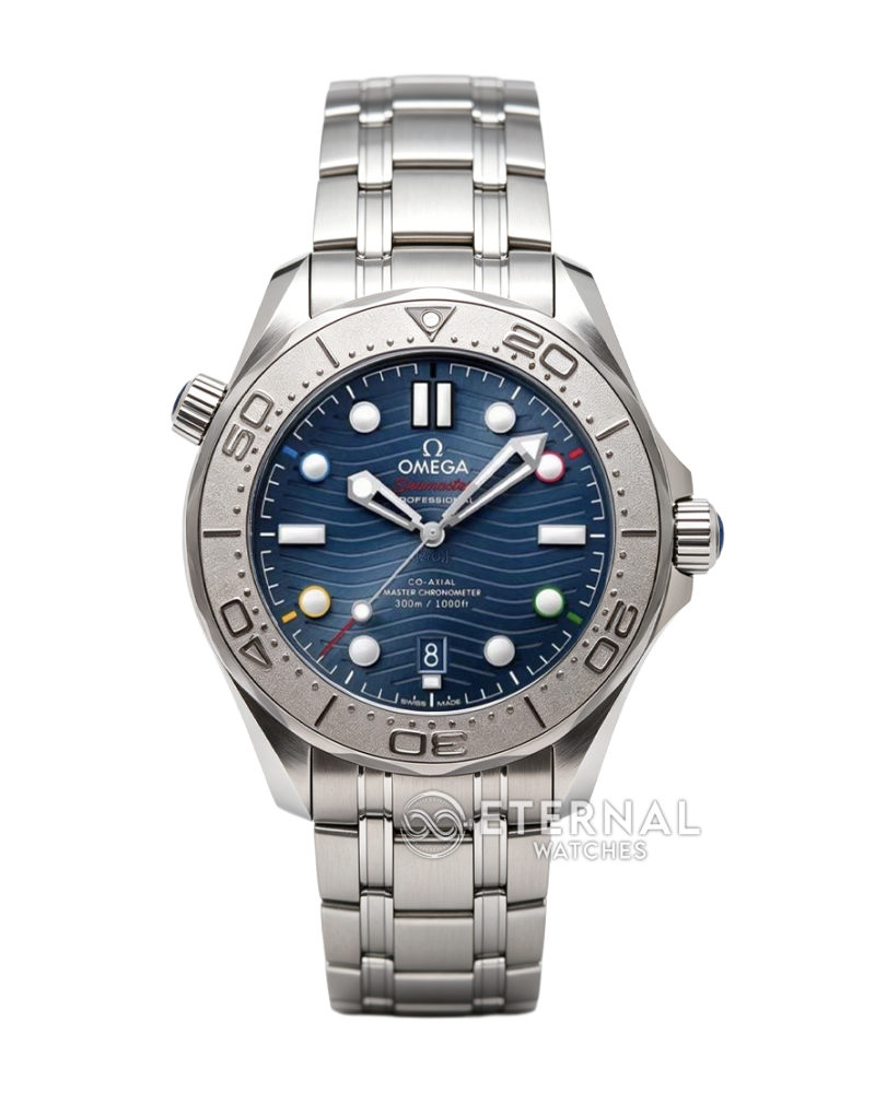 OMEGA - SUPER CLONE Seamaster 300m 42mm 2022 Winter Olympics SS/SS Blue Dial VSF VS8800