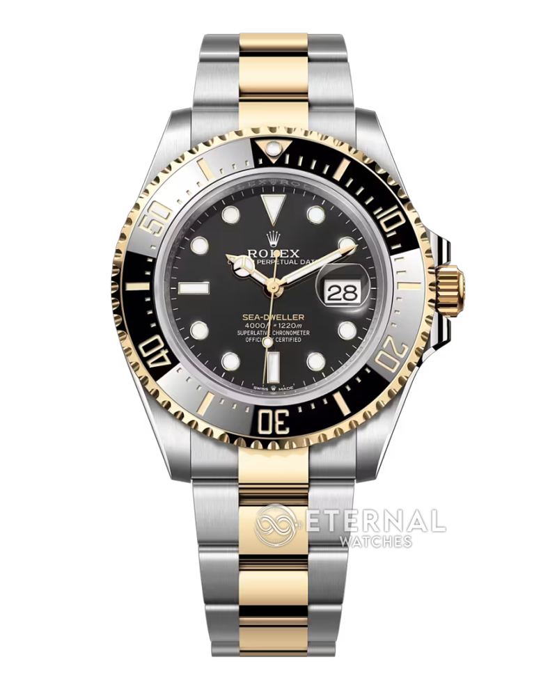 ROLEX - SUPER CLONE SeaDweller 126603 43mm YG/SS Black Dial VSF DD3235