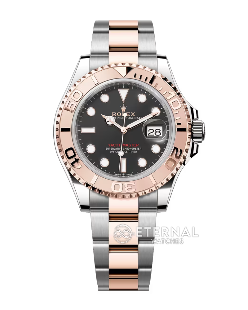 ROLEX - SUPER CLONE YachtMaster 126621 40mm RG/SS Black/Dot VSF DD3235