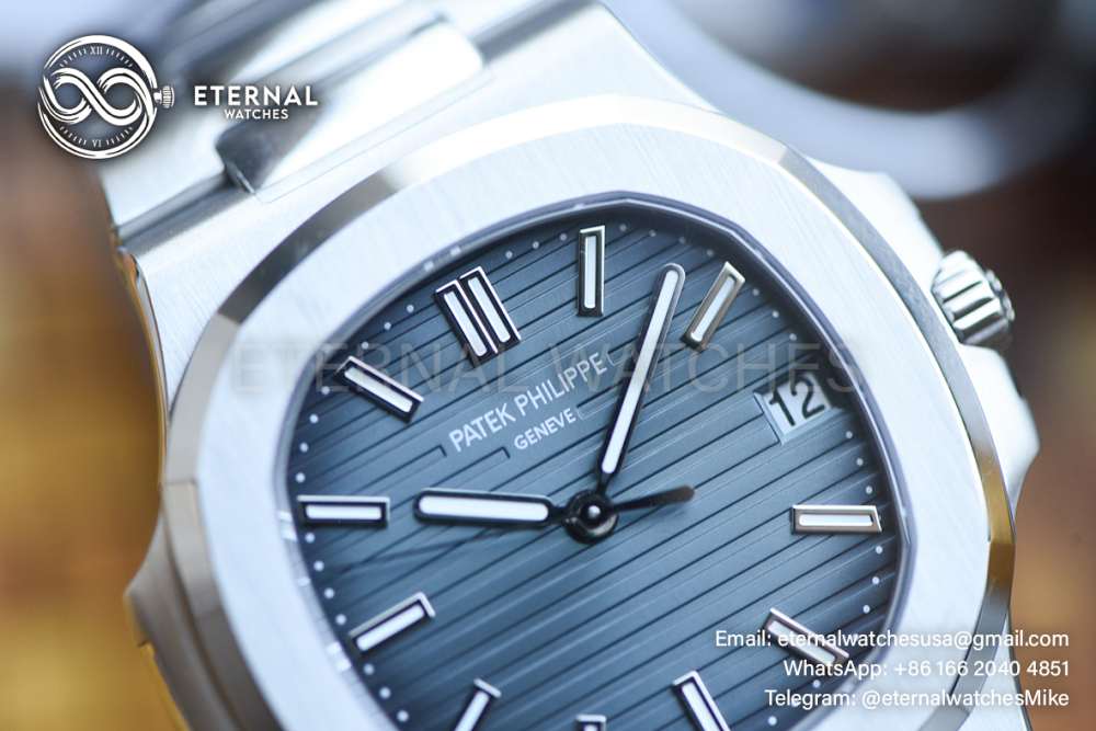 PATEK PHILIPPE - SUPER CLONE Nautilus 5711 40mm SS/SS Blue Dial DDF DPB330 V2 (SW Dial)
