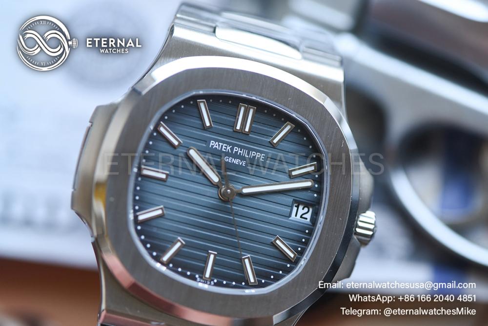 PATEK PHILIPPE - SUPER CLONE Nautilus 5711 40mm SS/SS Blue Dial DDF DPB330 V2 (SW Dial)