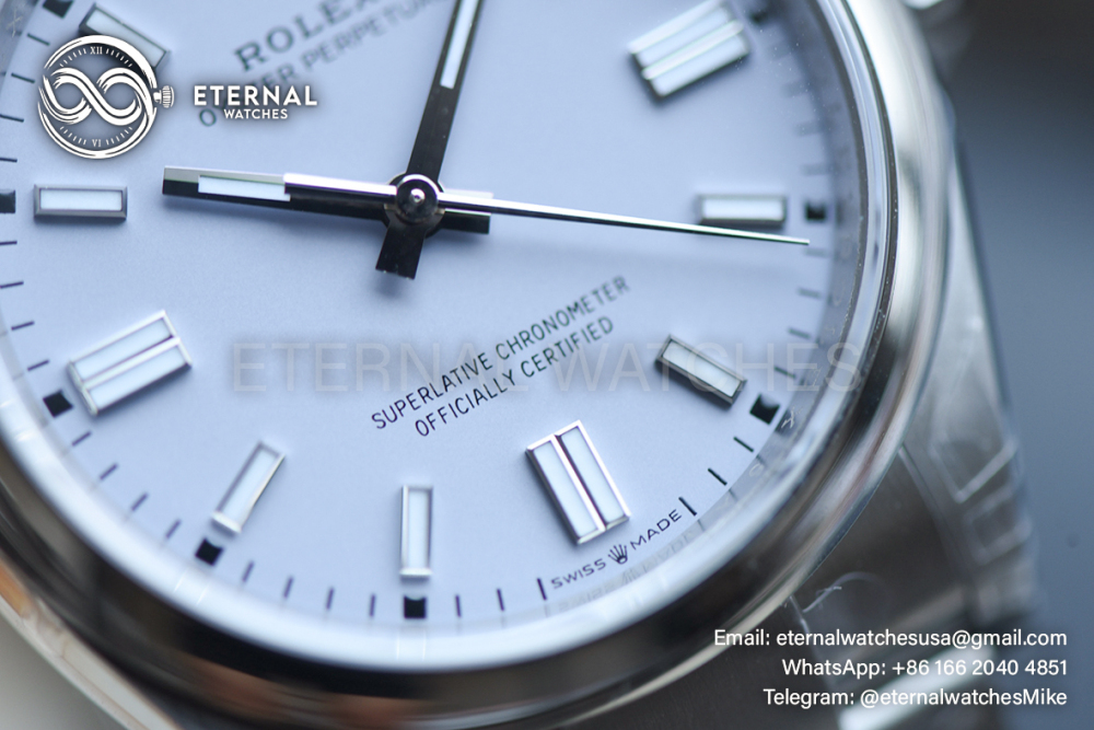 ROLEX - SUPER CLONE Oyster Perpetual 124300 41mm SS/SS Lavendar Dial VSF VS3230