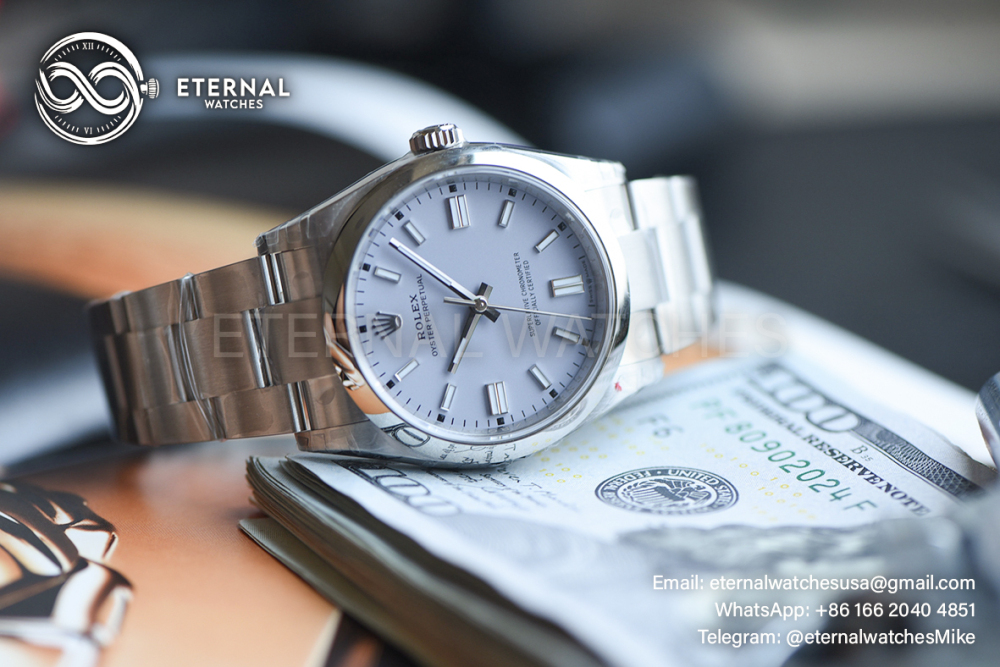 ROLEX - SUPER CLONE Oyster Perpetual 124300 41mm SS/SS Lavendar Dial VSF VS3230