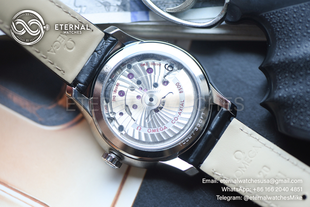 OMEGA - SUPER CLONE De Ville Mens Co-Axial SS/LE Blue/Roman VSF A8500