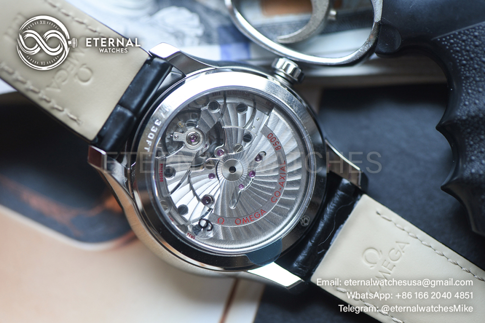OMEGA - SUPER CLONE De Ville Mens Co-Axial SS/LE Blue/Roman VSF A8500