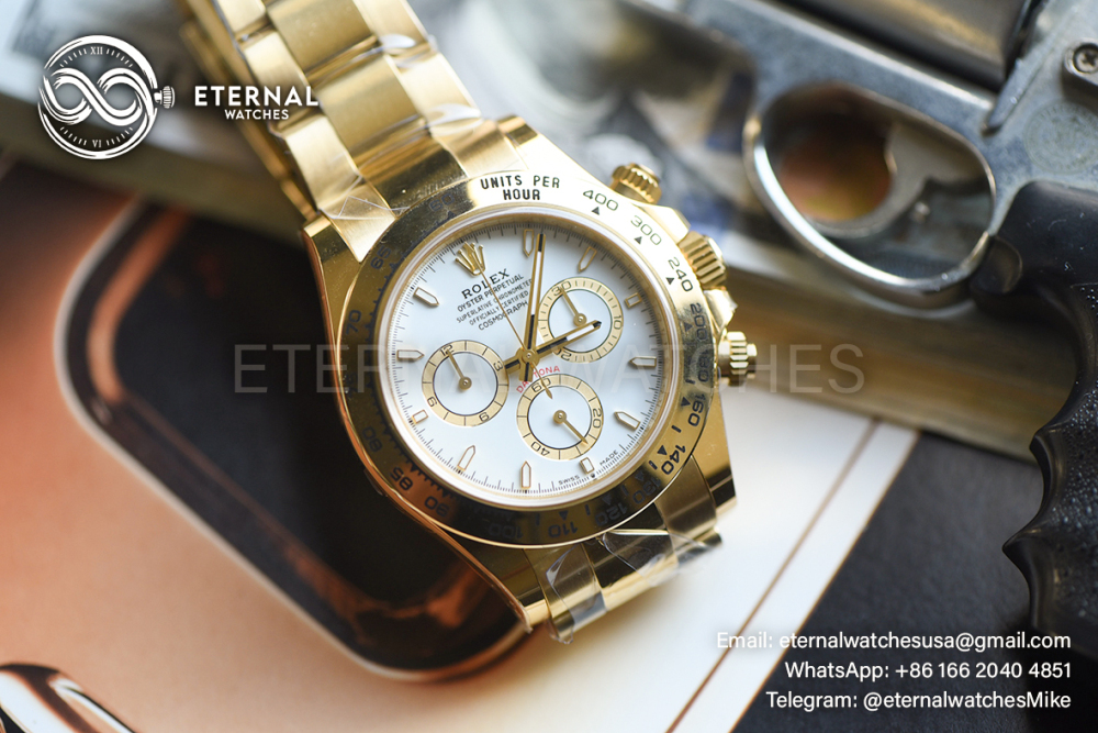 ROLEX - SUPER CLONE Daytona 116505 40mm RG/RG Champagne/Dia VSF V3 DD4130 (Weight Adjusted)