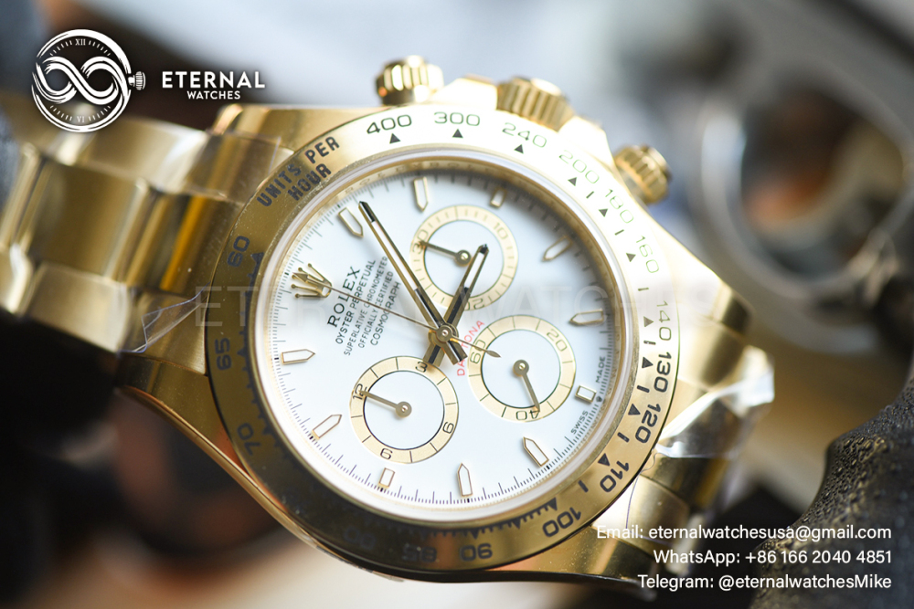 ROLEX - SUPER CLONE Daytona 116505 40mm RG/RG Champagne/Dia VSF V3 DD4130 (Weight Adjusted)