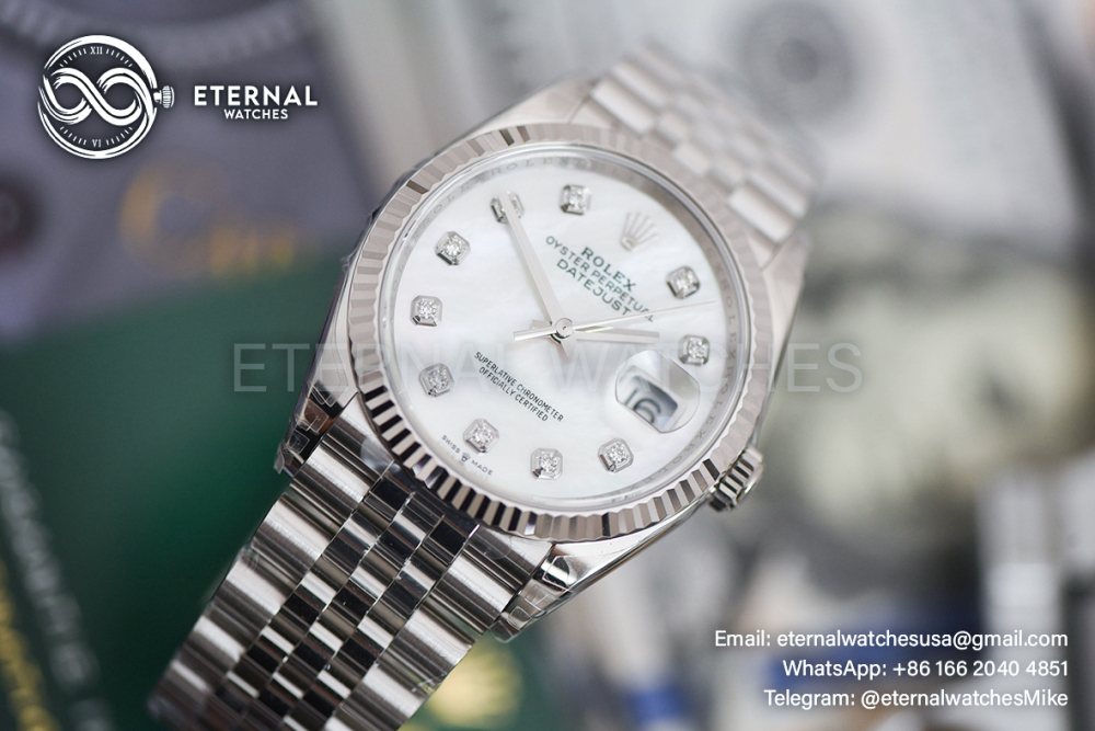 ROLEX - Datejust 278274 31mm Jubilee/Fluted SS/SS MOP/Diamond VSF A2236