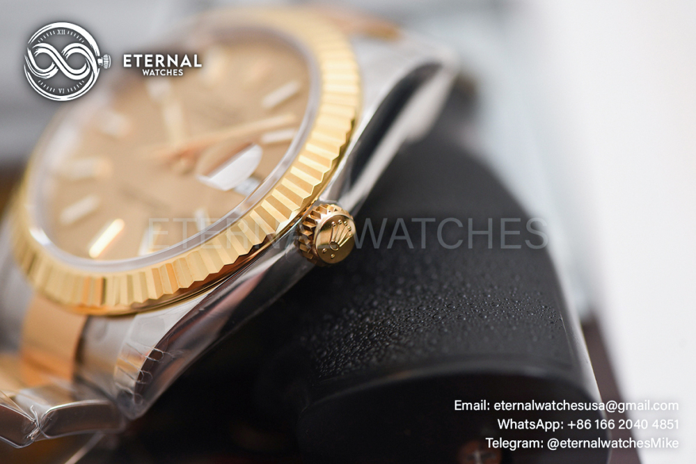 ROLEX - SUPER CLONE DateJust 126333 41mm YG Two Tone/STK Oyster V2 VSF 3235 (Weight Adjusted)