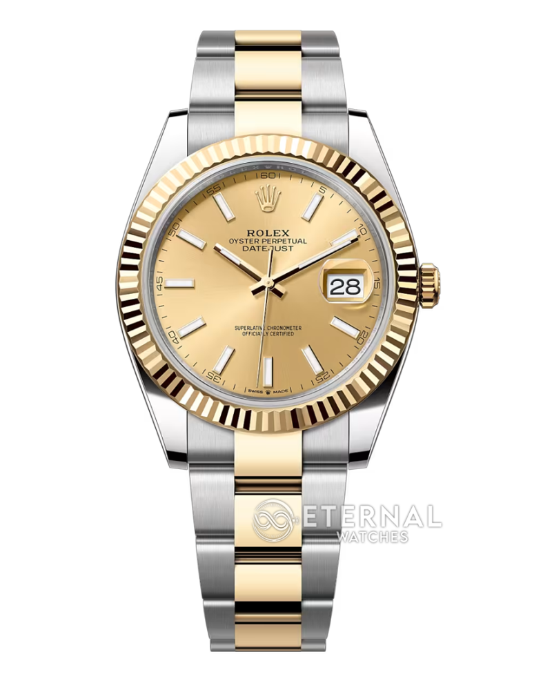 ROLEX - SUPER CLONE DateJust 126333 41mm YG Two Tone/STK Oyster V2 VSF 3235 (Weight Adjusted)