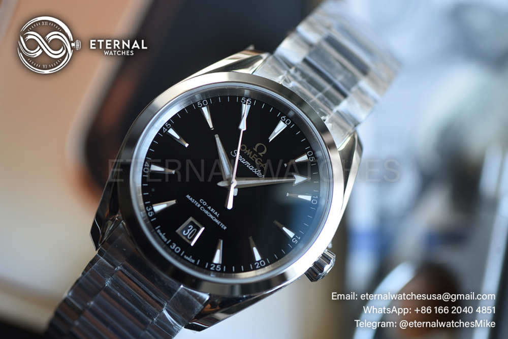 OMEGA - SUPER CLONE Seamaster Aqua Terra 150m 38mm SS/SS Black VSF A8800