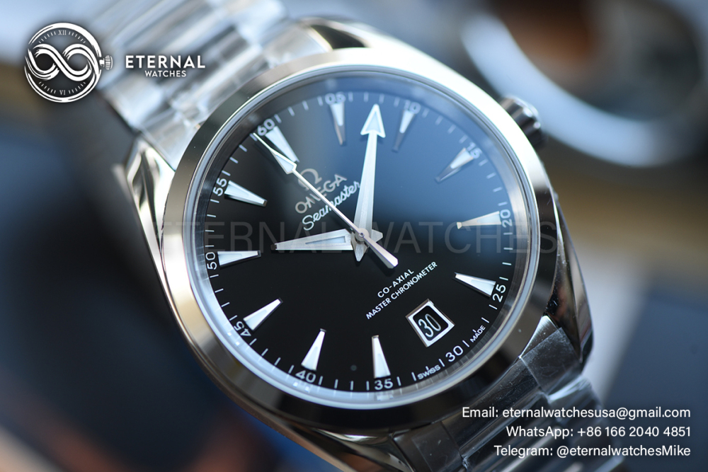OMEGA - SUPER CLONE Seamaster Aqua Terra 150m 38mm SS/SS Black VSF A8800