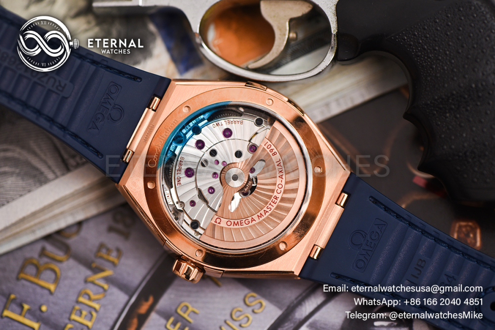 OMEGA - SUPER CLONE Constellation 41mm RG/LE Blue Dial VSF A8900